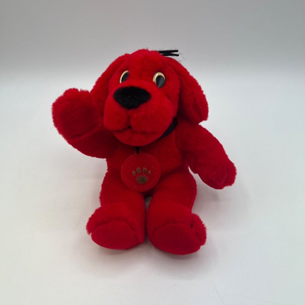 1997 Scholastic Side Kicks Clifford The Big Red Dog 7" Plush Stuffed Animal